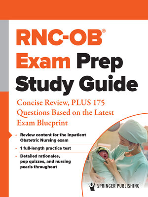 cover image of RNC-OB&#174; Exam Prep Study Guide